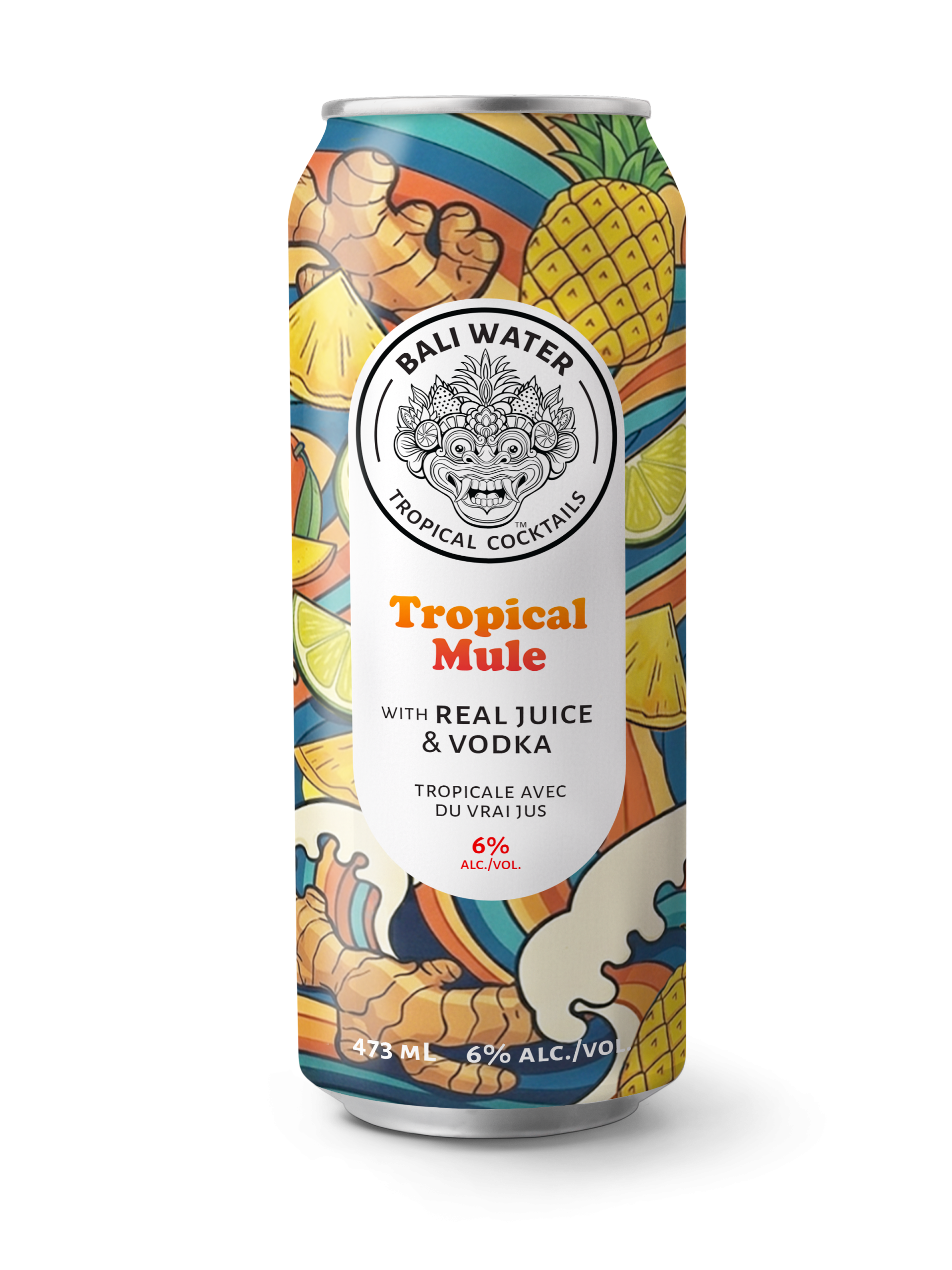 Bali Water Tropical Mule cocktail can